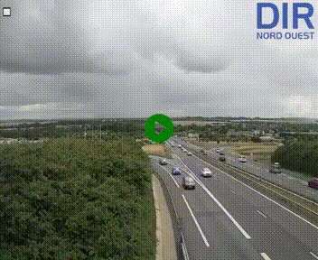 <h2>Webcam au début de l'A84 sur le périphérique Ouest de Caen (N814) à hauteur de la sortie 9, Porte de Bretagne</h2>