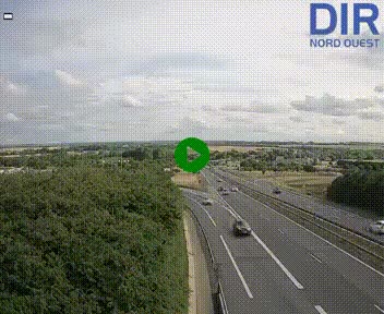<h2>Webcam au début de l'A84 sur le périphérique Ouest de Caen (N814) à hauteur de la sortie 9, Porte de Bretagne</h2>
