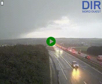<h2>Webcam au début de l'A84 sur le périphérique Ouest de Caen (N814) à hauteur de la sortie 9, Porte de Bretagne</h2>