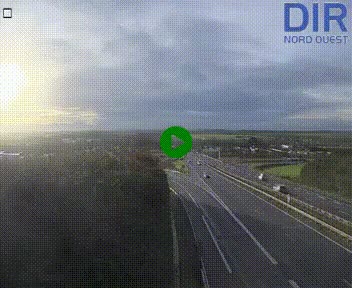 <h2>Webcam au début de l'A84 sur le périphérique Ouest de Caen (N814) à hauteur de la sortie 9, Porte de Bretagne</h2>