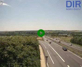 <h2>Webcam au début de l'A84 sur le périphérique Ouest de Caen (N814) à hauteur de la sortie 9, Porte de Bretagne</h2>