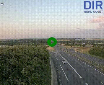 <h2>Webcam au début de l'A84 sur le périphérique Ouest de Caen (N814) à hauteur de la sortie 9, Porte de Bretagne</h2>