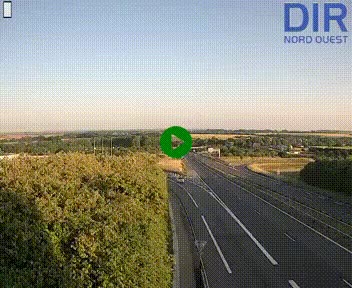 <h2>Webcam au début de l'A84 sur le périphérique Ouest de Caen (N814) à hauteur de la sortie 9, Porte de Bretagne</h2>