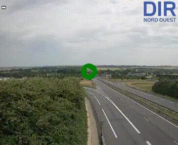 <h2>Webcam au début de l'A84 sur le périphérique Ouest de Caen (N814) à hauteur de la sortie 9, Porte de Bretagne</h2>