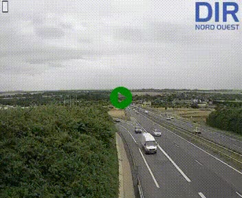 <h2>Webcam au début de l'A84 sur le périphérique Ouest de Caen (N814) à hauteur de la sortie 9, Porte de Bretagne</h2>