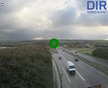 <h2>Webcam au début de l'A84 sur le périphérique Ouest de Caen (N814) à hauteur de la sortie 9, Porte de Bretagne</h2>