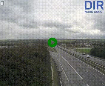 <h2>Webcam au début de l'A84 sur le périphérique Ouest de Caen (N814) à hauteur de la sortie 9, Porte de Bretagne</h2>