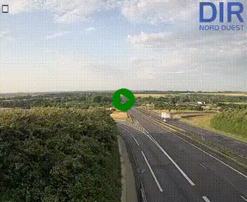 <h2>Webcam au début de l'A84 sur le périphérique Ouest de Caen (N814) à hauteur de la sortie 9, Porte de Bretagne</h2>