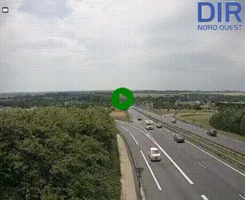 <h2>Webcam au début de l'A84 sur le périphérique Ouest de Caen (N814) à hauteur de la sortie 9, Porte de Bretagne</h2>