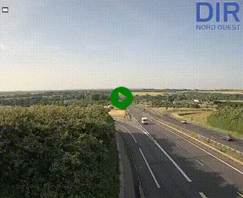 <h2>Webcam au début de l'A84 sur le périphérique Ouest de Caen (N814) à hauteur de la sortie 9, Porte de Bretagne</h2>
