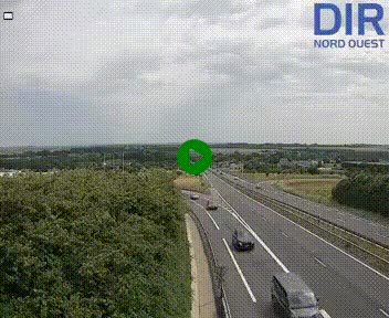 <h2>Webcam au début de l'A84 sur le périphérique Ouest de Caen (N814) à hauteur de la sortie 9, Porte de Bretagne</h2>