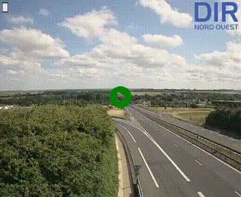 <h2>Webcam au début de l'A84 sur le périphérique Ouest de Caen (N814) à hauteur de la sortie 9, Porte de Bretagne</h2>
