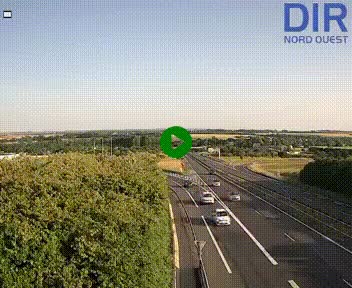 <h2>Webcam au début de l'A84 sur le périphérique Ouest de Caen (N814) à hauteur de la sortie 9, Porte de Bretagne</h2>
