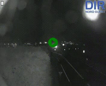 <h2>Webcam au début de l'A84 sur le périphérique Ouest de Caen (N814) à hauteur de la sortie 9, Porte de Bretagne</h2>