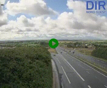 <h2>Webcam au début de l'A84 sur le périphérique Ouest de Caen (N814) à hauteur de la sortie 9, Porte de Bretagne</h2>