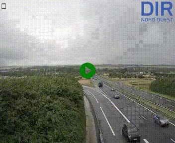 <h2>Webcam au début de l'A84 sur le périphérique Ouest de Caen (N814) à hauteur de la sortie 9, Porte de Bretagne</h2>