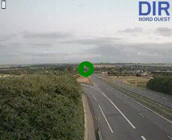 <h2>Webcam au début de l'A84 sur le périphérique Ouest de Caen (N814) à hauteur de la sortie 9, Porte de Bretagne</h2>