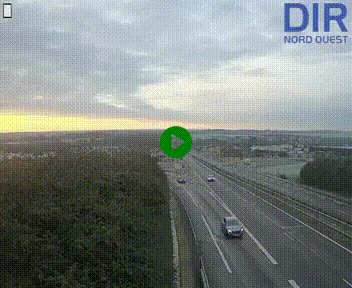 <h2>Webcam au début de l'A84 sur le périphérique Ouest de Caen (N814) à hauteur de la sortie 9, Porte de Bretagne</h2>