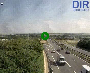 <h2>Webcam au début de l'A84 sur le périphérique Ouest de Caen (N814) à hauteur de la sortie 9, Porte de Bretagne</h2>