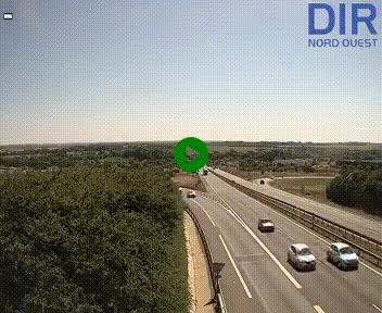 <h2>Webcam au début de l'A84 sur le périphérique Ouest de Caen (N814) à hauteur de la sortie 9, Porte de Bretagne</h2>