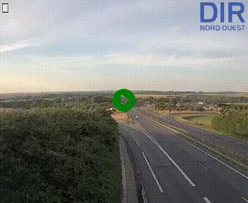 <h2>Webcam au début de l'A84 sur le périphérique Ouest de Caen (N814) à hauteur de la sortie 9, Porte de Bretagne</h2>