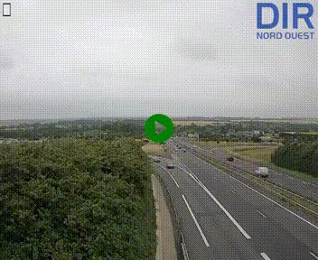 <h2>Webcam au début de l'A84 sur le périphérique Ouest de Caen (N814) à hauteur de la sortie 9, Porte de Bretagne</h2>