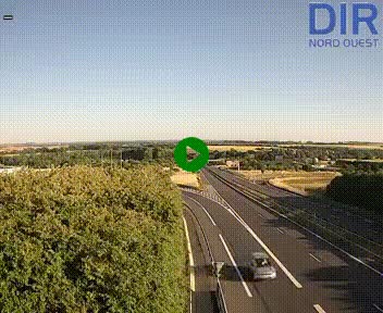 <h2>Webcam au début de l'A84 sur le périphérique Ouest de Caen (N814) à hauteur de la sortie 9, Porte de Bretagne</h2>