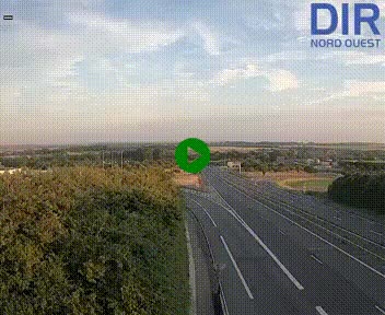 <h2>Webcam au début de l'A84 sur le périphérique Ouest de Caen (N814) à hauteur de la sortie 9, Porte de Bretagne</h2>