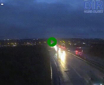 <h2>Webcam au début de l'A84 sur le périphérique Ouest de Caen (N814) à hauteur de la sortie 9, Porte de Bretagne</h2>