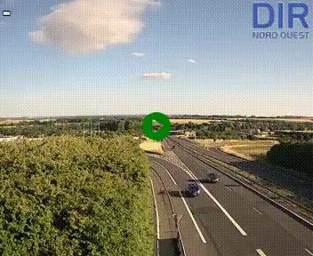 <h2>Webcam au début de l'A84 sur le périphérique Ouest de Caen (N814) à hauteur de la sortie 9, Porte de Bretagne</h2>