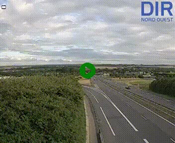 <h2>Webcam au début de l'A84 sur le périphérique Ouest de Caen (N814) à hauteur de la sortie 9, Porte de Bretagne</h2>
