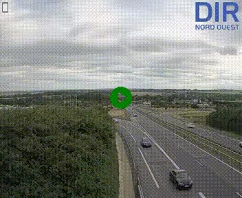<h2>Webcam au début de l'A84 sur le périphérique Ouest de Caen (N814) à hauteur de la sortie 9, Porte de Bretagne</h2>