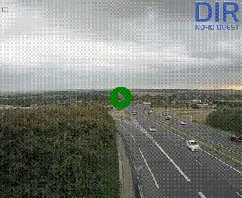 <h2>Webcam au début de l'A84 sur le périphérique Ouest de Caen (N814) à hauteur de la sortie 9, Porte de Bretagne</h2>