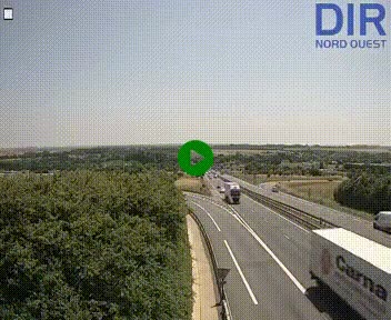 <h2>Webcam au début de l'A84 sur le périphérique Ouest de Caen (N814) à hauteur de la sortie 9, Porte de Bretagne</h2>