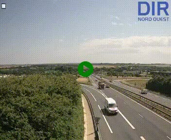 <h2>Webcam au début de l'A84 sur le périphérique Ouest de Caen (N814) à hauteur de la sortie 9, Porte de Bretagne</h2>