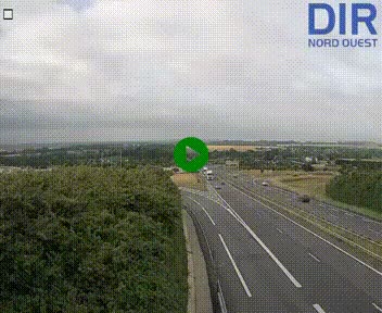 <h2>Webcam au début de l'A84 sur le périphérique Ouest de Caen (N814) à hauteur de la sortie 9, Porte de Bretagne</h2>