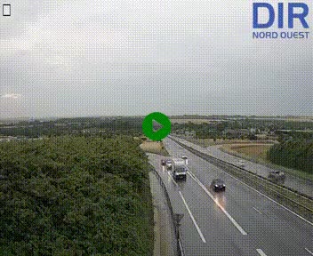 <h2>Webcam au début de l'A84 sur le périphérique Ouest de Caen (N814) à hauteur de la sortie 9, Porte de Bretagne</h2>
