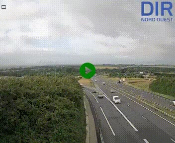 <h2>Webcam au début de l'A84 sur le périphérique Ouest de Caen (N814) à hauteur de la sortie 9, Porte de Bretagne</h2>