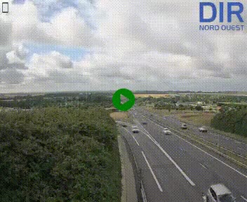 <h2>Webcam au début de l'A84 sur le périphérique Ouest de Caen (N814) à hauteur de la sortie 9, Porte de Bretagne</h2>