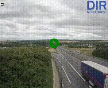 <h2>Webcam au début de l'A84 sur le périphérique Ouest de Caen (N814) à hauteur de la sortie 9, Porte de Bretagne</h2>