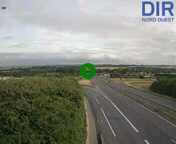 <h2>Webcam au début de l'A84 sur le périphérique Ouest de Caen (N814) à hauteur de la sortie 9, Porte de Bretagne</h2>