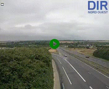<h2>Webcam au début de l'A84 sur le périphérique Ouest de Caen (N814) à hauteur de la sortie 9, Porte de Bretagne</h2>