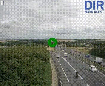 <h2>Webcam au début de l'A84 sur le périphérique Ouest de Caen (N814) à hauteur de la sortie 9, Porte de Bretagne</h2>