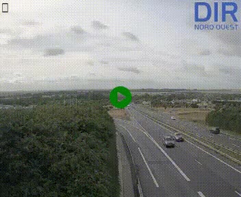 <h2>Webcam au début de l'A84 sur le périphérique Ouest de Caen (N814) à hauteur de la sortie 9, Porte de Bretagne</h2>