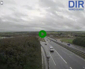 <h2>Webcam au début de l'A84 sur le périphérique Ouest de Caen (N814) à hauteur de la sortie 9, Porte de Bretagne</h2>