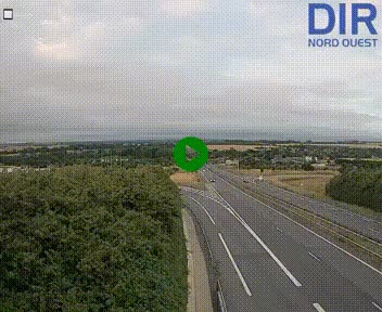 <h2>Webcam au début de l'A84 sur le périphérique Ouest de Caen (N814) à hauteur de la sortie 9, Porte de Bretagne</h2>