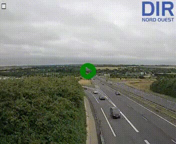 <h2>Webcam au début de l'A84 sur le périphérique Ouest de Caen (N814) à hauteur de la sortie 9, Porte de Bretagne</h2>