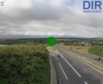 <h2>Webcam au début de l'A84 sur le périphérique Ouest de Caen (N814) à hauteur de la sortie 9, Porte de Bretagne</h2>