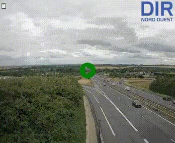<h2>Webcam au début de l'A84 sur le périphérique Ouest de Caen (N814) à hauteur de la sortie 9, Porte de Bretagne</h2>