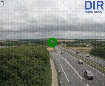 <h2>Webcam au début de l'A84 sur le périphérique Ouest de Caen (N814) à hauteur de la sortie 9, Porte de Bretagne</h2>